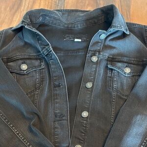 Maurices Black Denim Jean Jacket